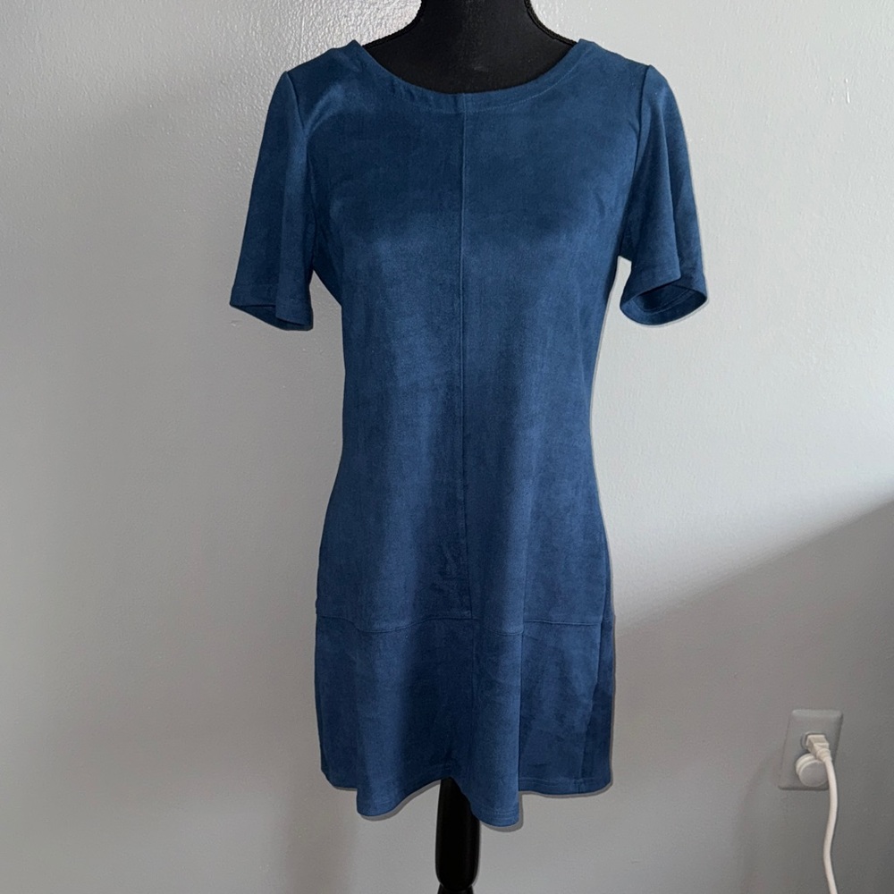 Elegant Blue Mini Dress